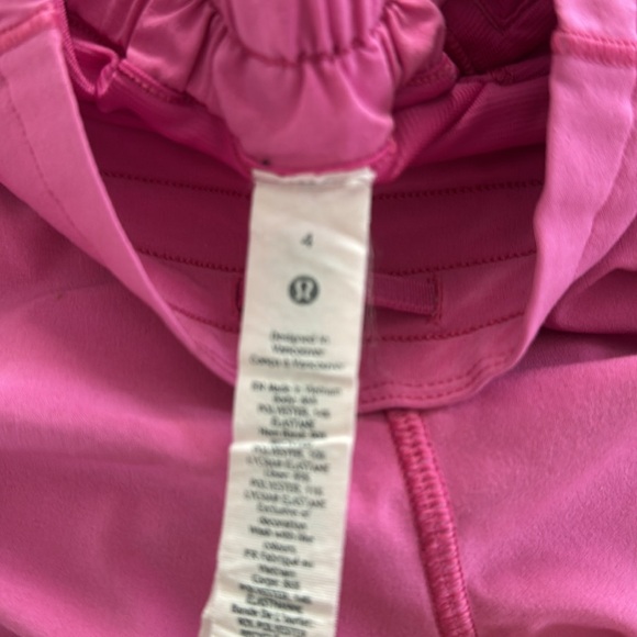 Lululemon High-Rise Hot Pink Women's Athletic Shorts - Picture 2 of 5